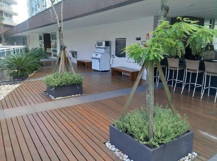 Vista Mar Unlimited Frente Mar Ar Condicionado Garagem Arrumacao Andar Alto E Piscina Aquecida, Sauna E Muito Mais! سانتوس المظهر الخارجي الصورة